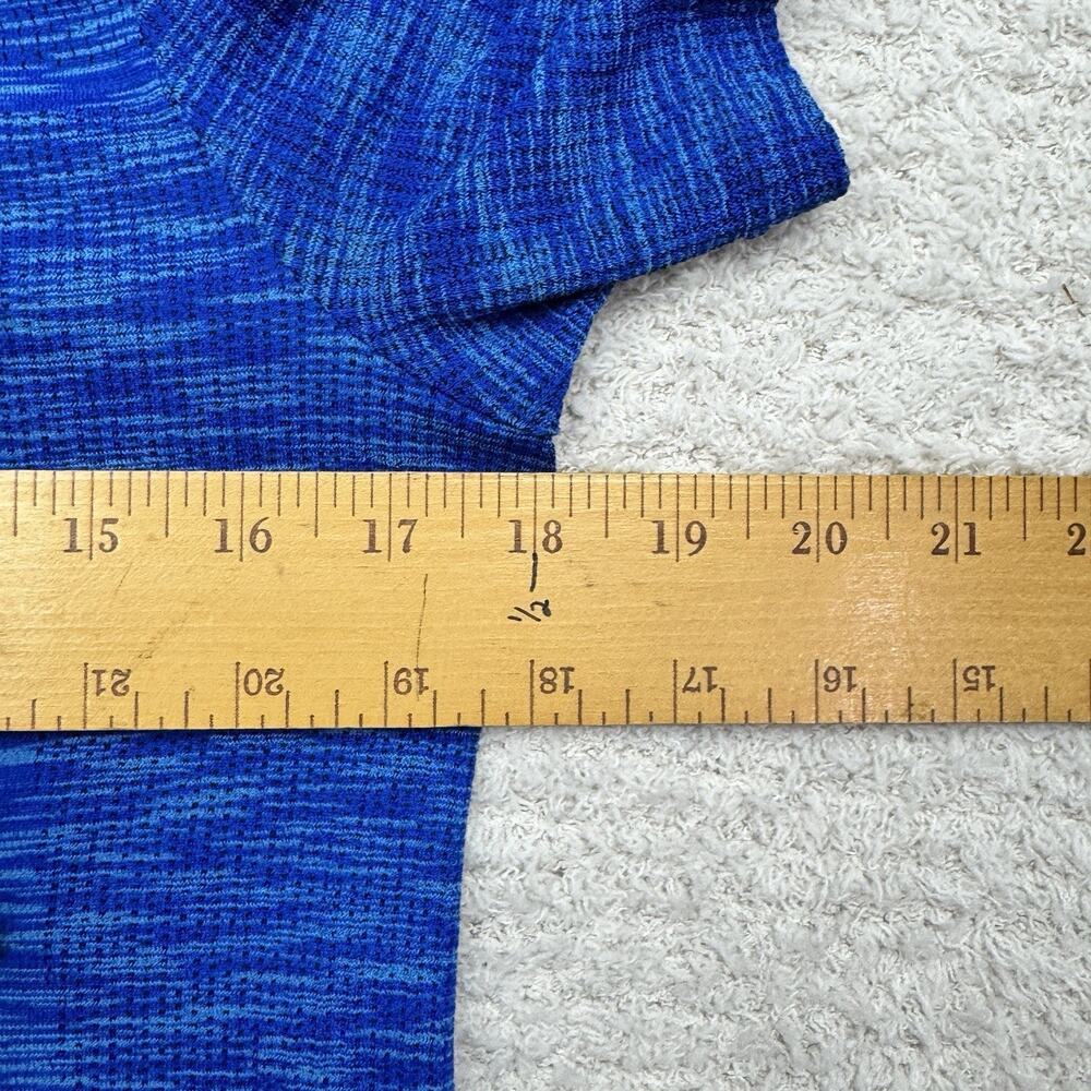 Under Armour The Seamless Tee Men's Sz M Blue Fitted Crew Neck T-Shirt Athletic - Picture 5 of 8